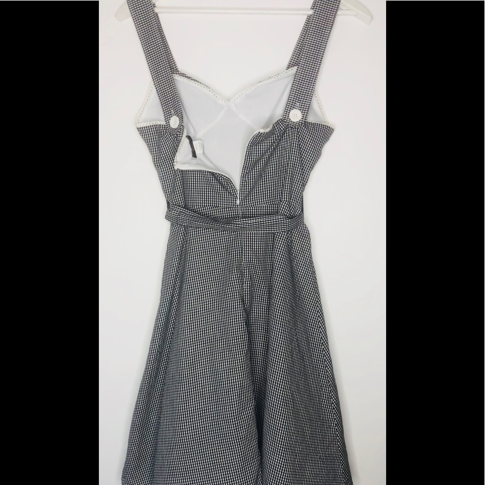 Plumeria Gingham Tulle Strap Dress Sz L Juniors - Picture 4 of 11